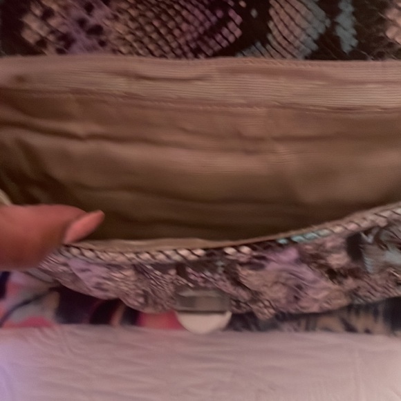 Designer vintage python print all leather handbag excellent condition - Picture 4 of 8